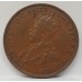 AUSTRALIA 1925 . ONE 1 PENNY . KEY DATE . 8 PEARLS . FULL CENTRE DIAMOND